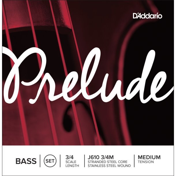 Daddario J610-3/4M Prelude Bass 3/4 Medium Tension
